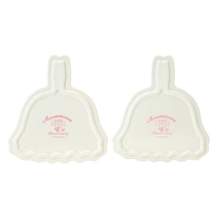 Sanrio|Marron Cream Fashion Show 40th anniversary Plate Set|14.5 x 16cm approx.