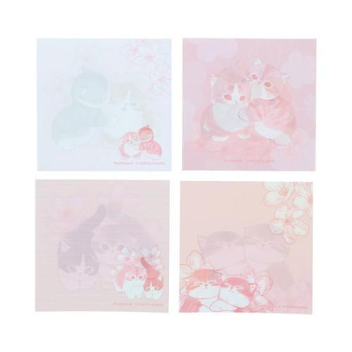 Mofusand|Hibiya Kadan Windowed Square Memo Pad Bloom|80 sheets