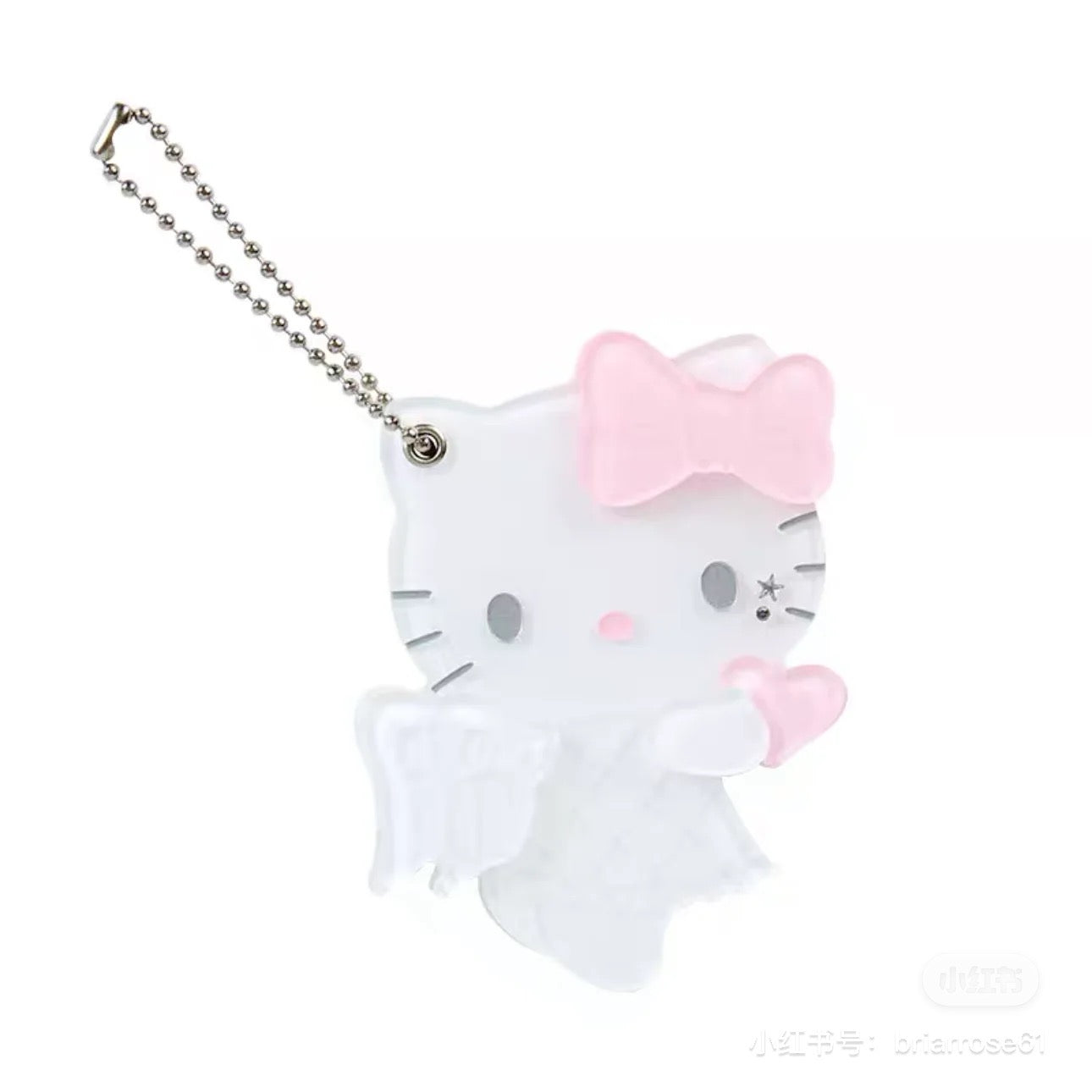 Hello kitty凯蒂猫|Sanrio Hello Kitty Slide Mirror/ Angel and Little Devil天使恶魔闪闪滑动随身镜|约8.6 x 6.0 x 1.0cm