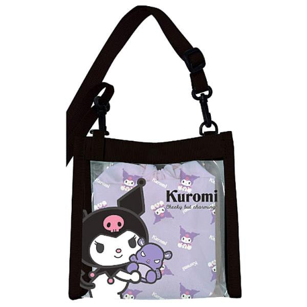 Sanrio|Clear Shoulder Bag with Drawstring|H150×W155×D60mm approx.