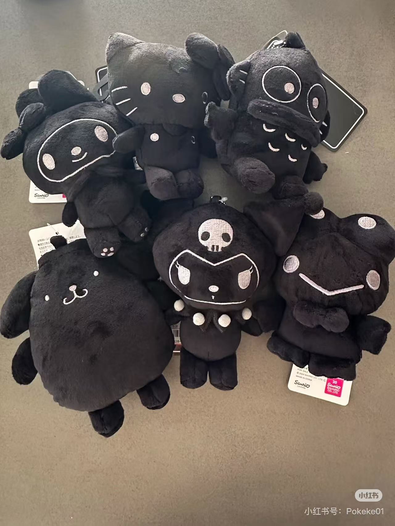 HelloKitty|avail black Mascot Holder /Plush Keychain