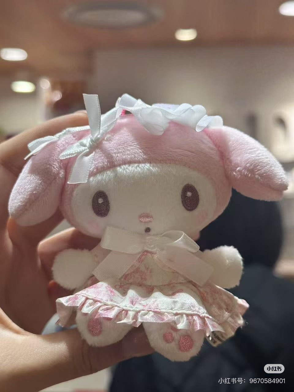 Sanrio|My Melody 50th Anniversary Mascot Holder /Plush Keychain|H11.5 x W11 x D6cm approx.✔️