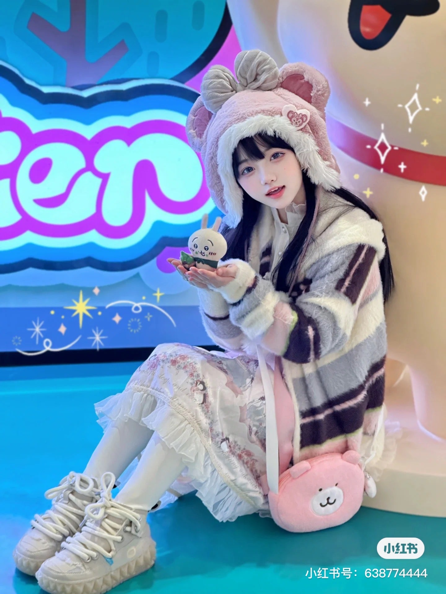 Chiikawa 吉伊卡哇|要背和宝宝一样的小包包/星星/小鱼/小熊斜背包/收纳包/拉链上也有宝宝/捏捏|约 H100 x W115 x D50