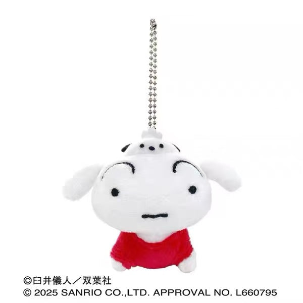 Sanrio|Crayon shin-chan Mascot Holder /Plush Keychain|75×100×45mm approx.