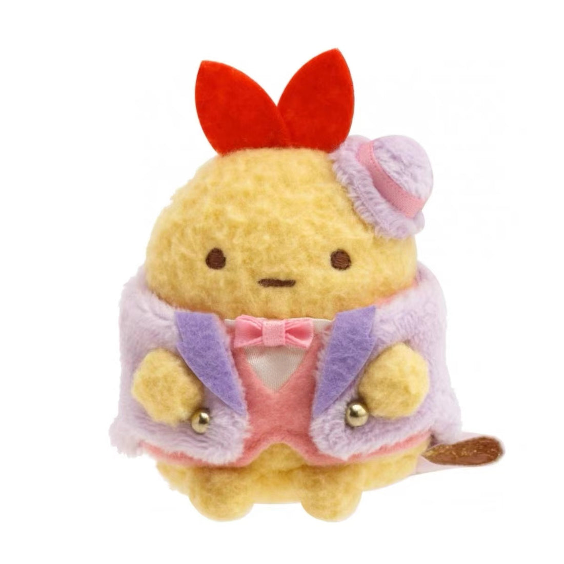 Sumikko gurashi角落生物|10周年表彰大会限定礼服炸虾手玉/小玩偶/背后有金色刺绣特别LOGO