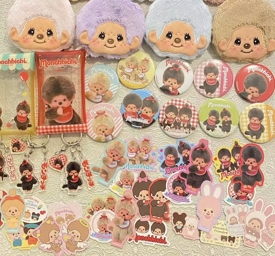 Monchhichi|Colorful Secret Can Badge mystery bag/blind box/All 10 types|1pcs