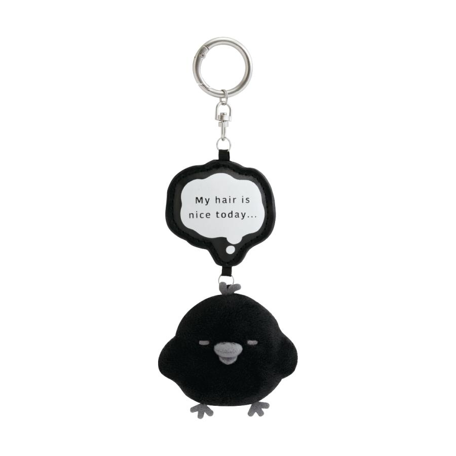 【limit 1】Rilakkuma|San-x Basic Rilakkuma Monochrome Mascot Holder /Plush Keychain| 80 x 55 x 35 mm approx.