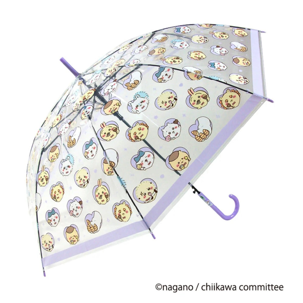 Chiikawa 吉伊卡哇|角色可爱图案长柄透明伞|伞骨58cm