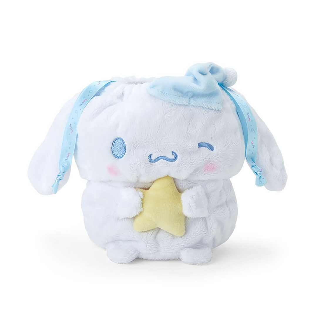 Sanrio三丽鸥|Original Stuffed Toy Purse - Cinnamoroll / Sleepy Time玉桂狗甜梦系列困困大耳狗毛绒巾着/收纳包|约20×11×20cm