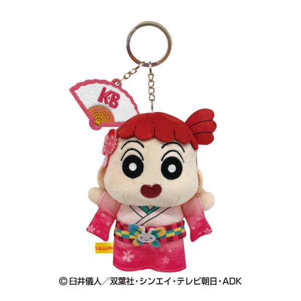 Crayon shin-chan|Characters Embroidered Charm Mascot Holder /Plush Keychain|110x195x70mm approx.