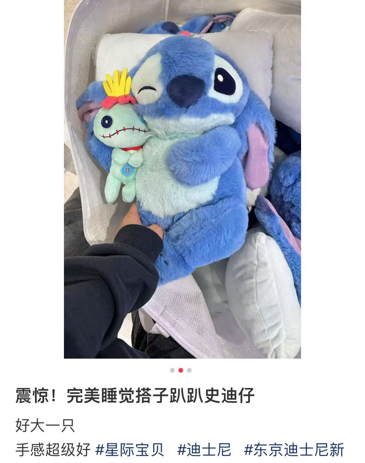 Disney|Stitch Day Collection Stitch & Scrump Plush Dolls/Plush Toy|H43×W40×D22cm approx.