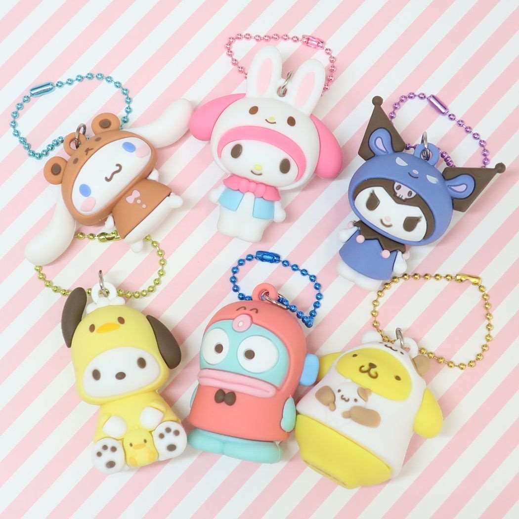 Sanrio三丽鸥|好朋友套装角色立体感挂件/挂链|约6.5×2.5×3.5cm
