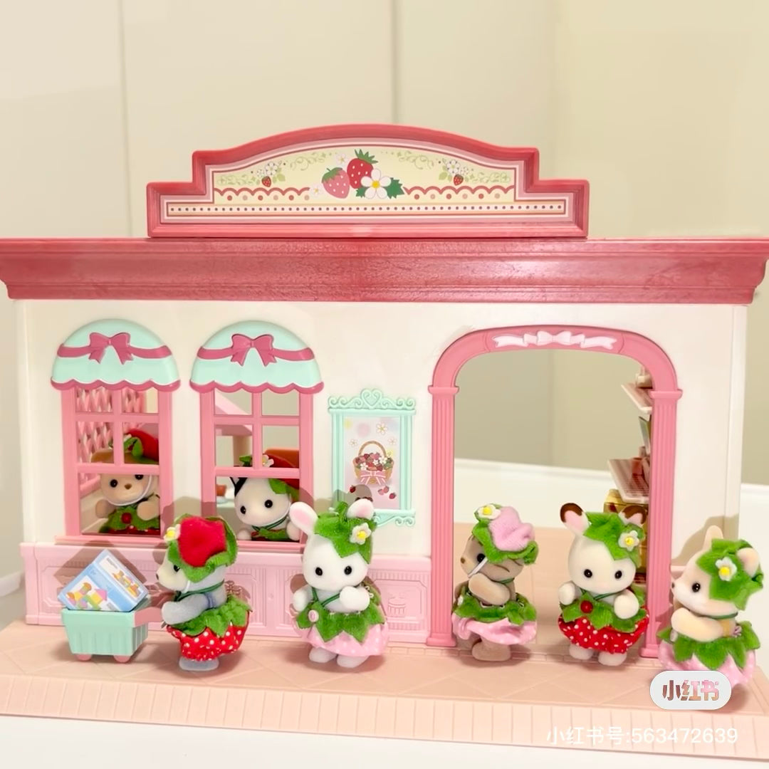 【store available】SylvanianFamilies|Strawberry Nursery Room House Set Calico Critters