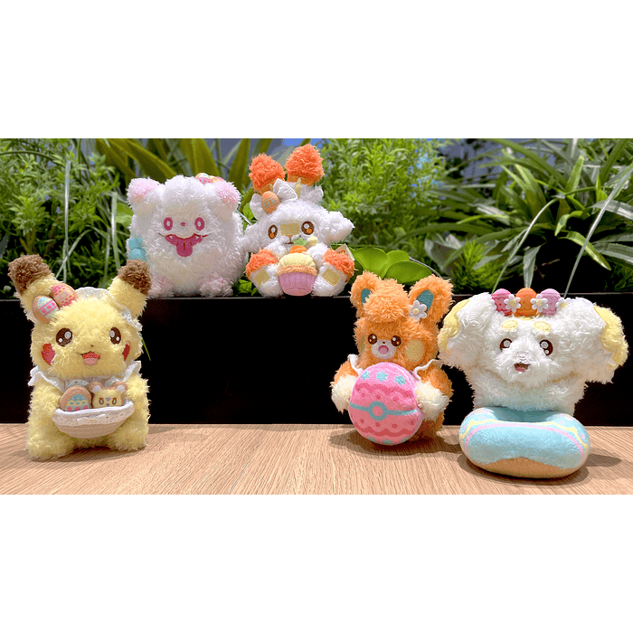 Pikachu皮卡丘|复活节系列可爱布拔公仔/玩偶|约22×11×12:cm