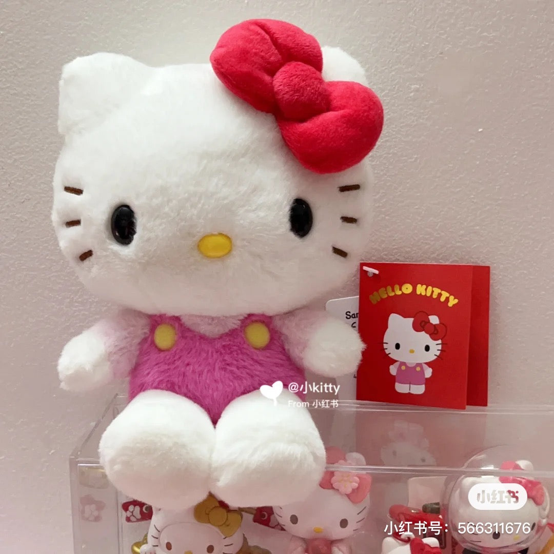 Hello kitty凯蒂猫|毛茸茸kitty公仔/玩偶|L号约28×21×33cm/M号约24cm×25cm×16cm