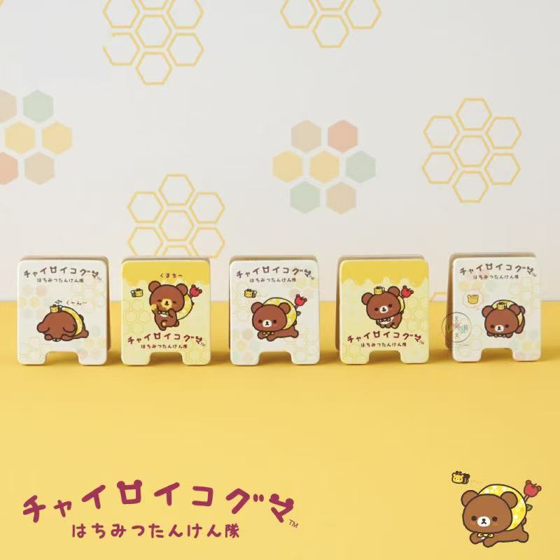 Rilakkuma|Honey Exploration Team Wood Clip Stand mystery bag/blind box/All 6 types|1pcs