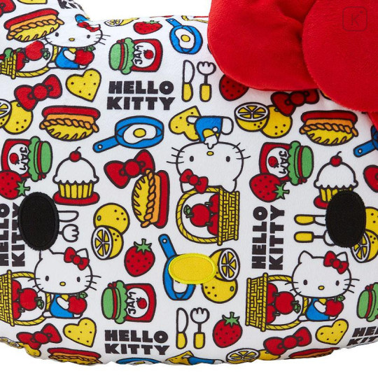 Hello kitty凯蒂猫|50周年限定kitty大脸印抱枕|约42×13×31cm