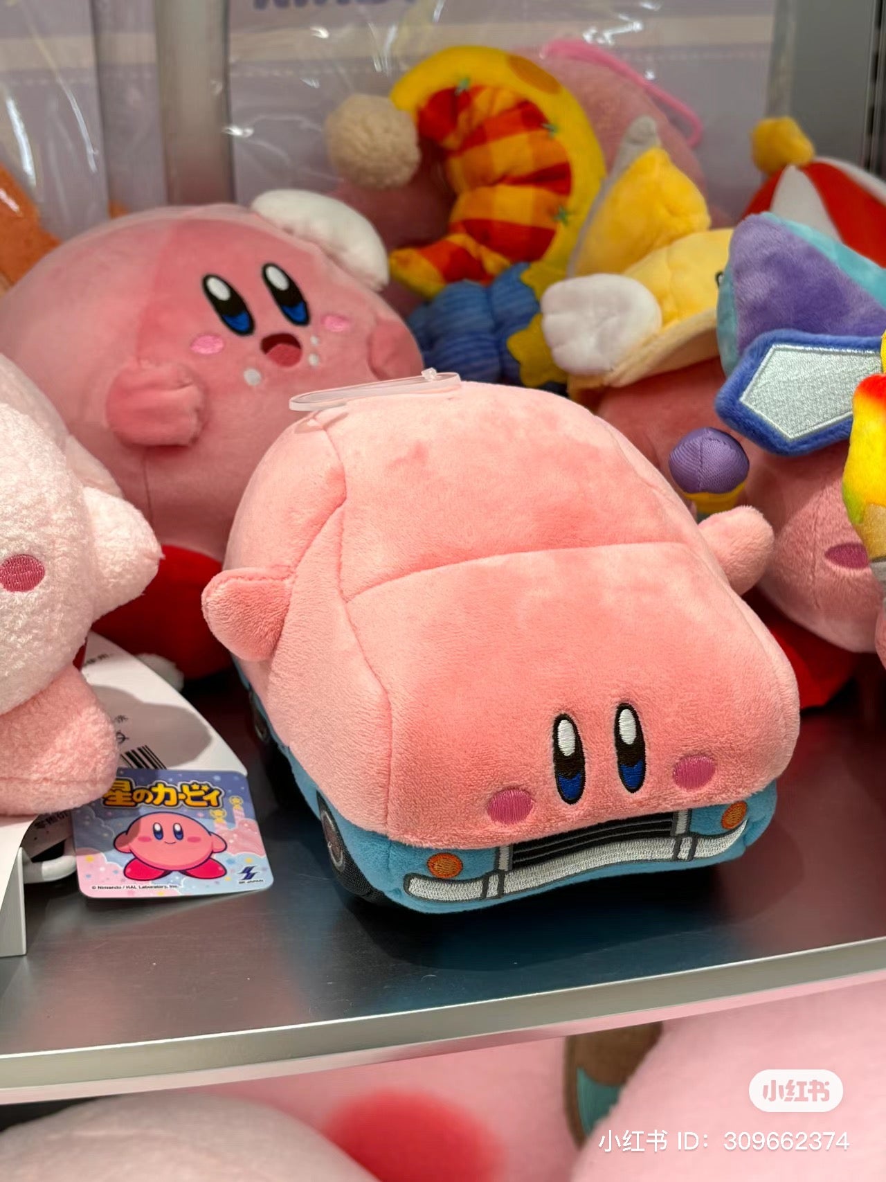 Kirby|汽车塞满嘴造型公仔/玩偶/也可挂在家|约14.5 x 21 x 11 cm