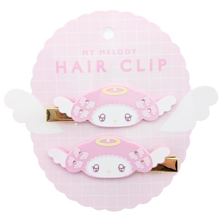 Sanrio|Angel and Little Devil Acrylic Hair Clip|85×29mm approx.