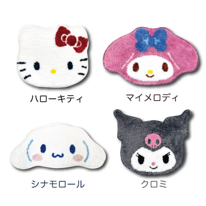 Sanrio三丽鸥|可爱角色地毯|约 H32cm×W38cm