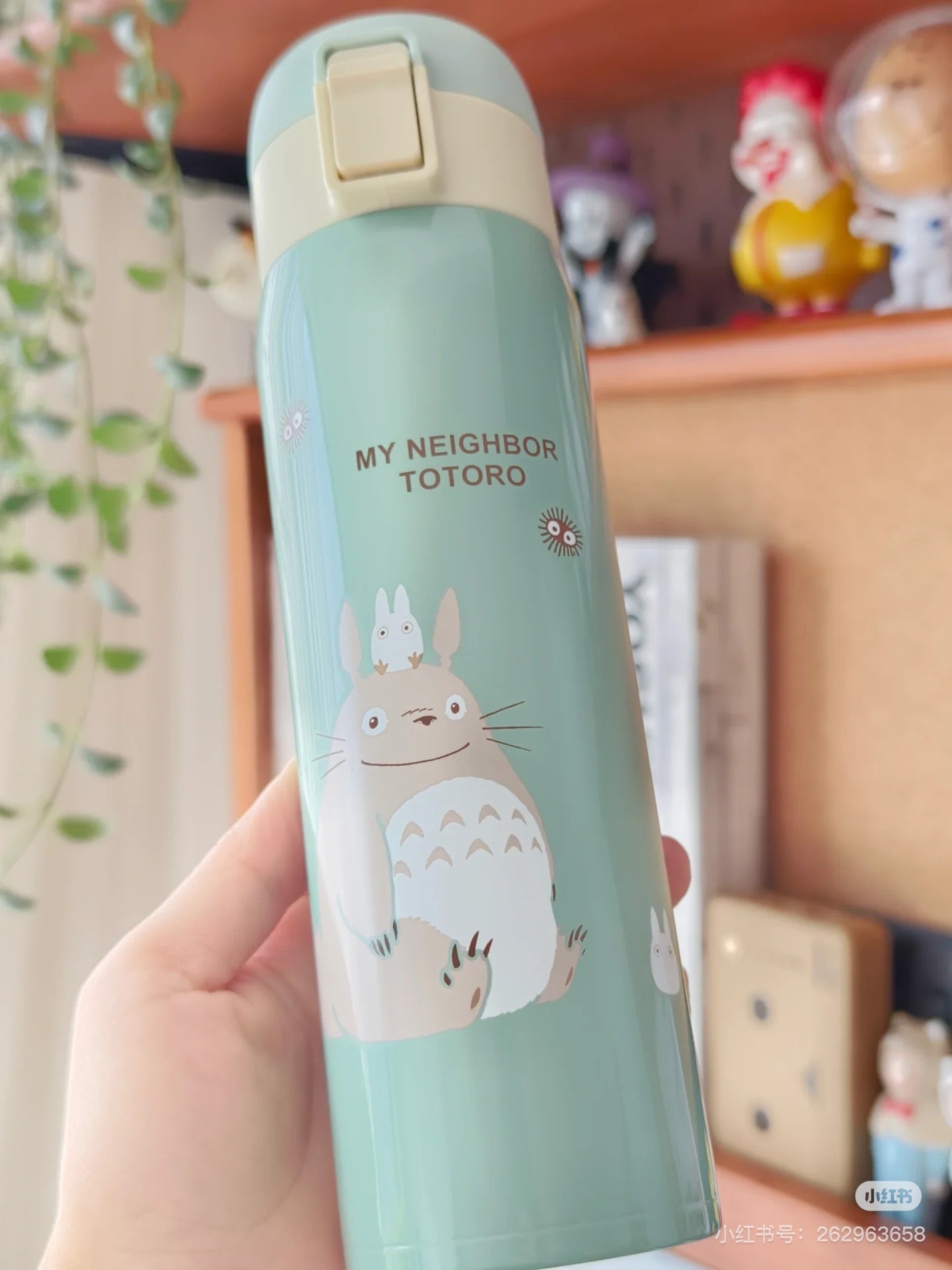 My neighbor totoro|吉卜力宫崎骏龙猫超轻量不锈钢弹盖保温壶/保冷壶/保温杯|约480ml