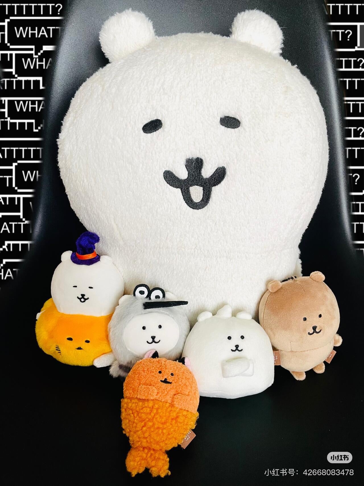 Nagano嘲讽熊|Characters Pumpkin Nagano Bear Mascot万圣节南瓜装白熊毛绒挂件/包挂|约H130 x W105 x D100mm