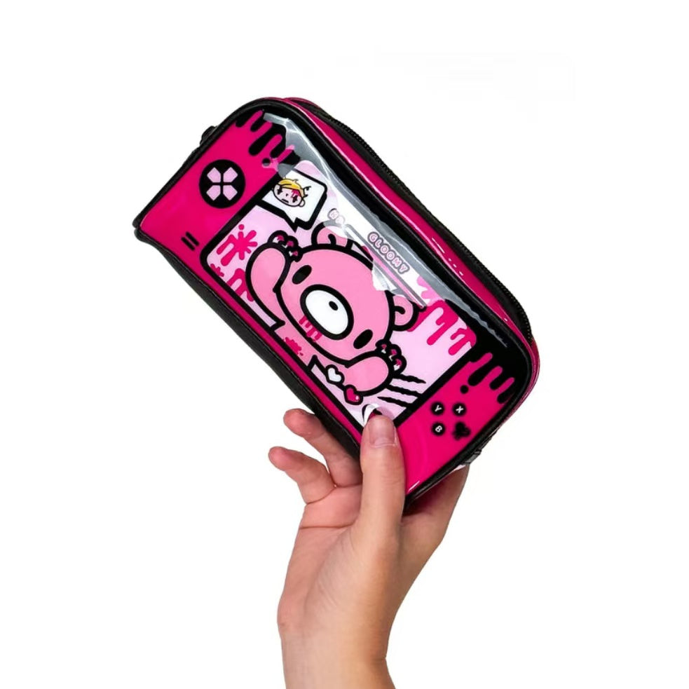 Gloomy Bear|Naughty Grizzly Square Pouch|H10 x W20 x D5.8cm approx.