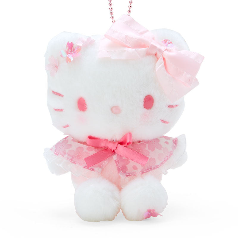 Sanrio|2024樱花爱心限定毛绒挂件/美乐蒂/库洛米/玉桂狗/帕恰狗/凯蒂猫|約幅11×奥行9.5×高さ13.5cm