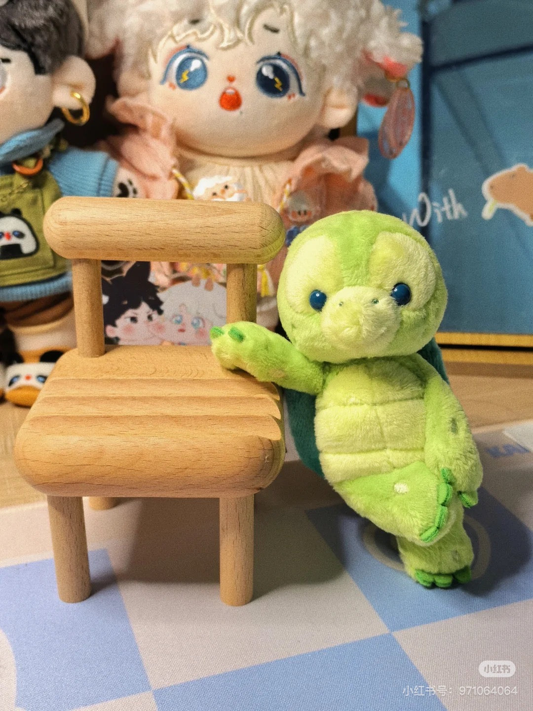 Disney SH|Olu小龟造型多变冰箱磁贴