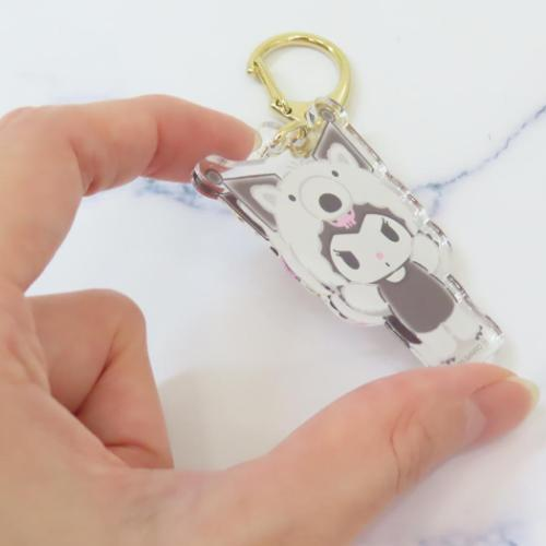 Sanrio|Animal Banzai Series Acrylic Keychain/Keyring|41x54x3mm approx.