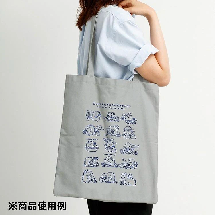 Sumikko gurashi|Tote Bag Gray Okiniiri|410×355mm approx.