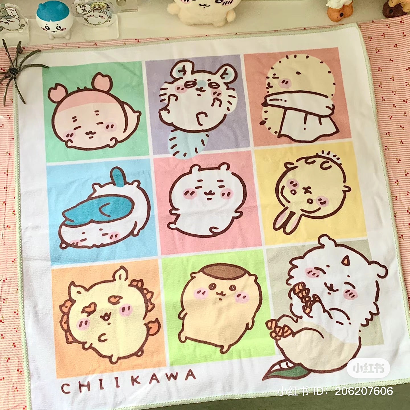 Chiikawa 吉伊卡哇|超可爱手帕/小毛巾盲盒/全5种/长毛吉伊|1个入/縦30×横30cm