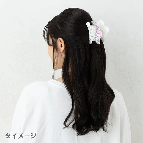 HelloKitty凯蒂猫|Vance Clip Hair Birthday 50th The Fashionable Ribbons Sanrio50周年生日限定彩虹渐变水钻蝴蝶结珍珠贝母亚克力抓夹/发夹|约 W8.2×D4×H7.3cm