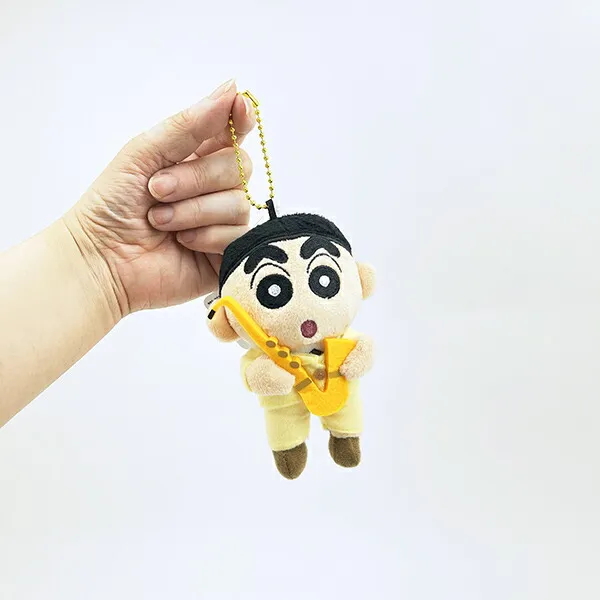 Crayon shin-chan|Brass Band Club Mascot Holder /Plush Keychain|12cm×8.5cm×5cm approx.