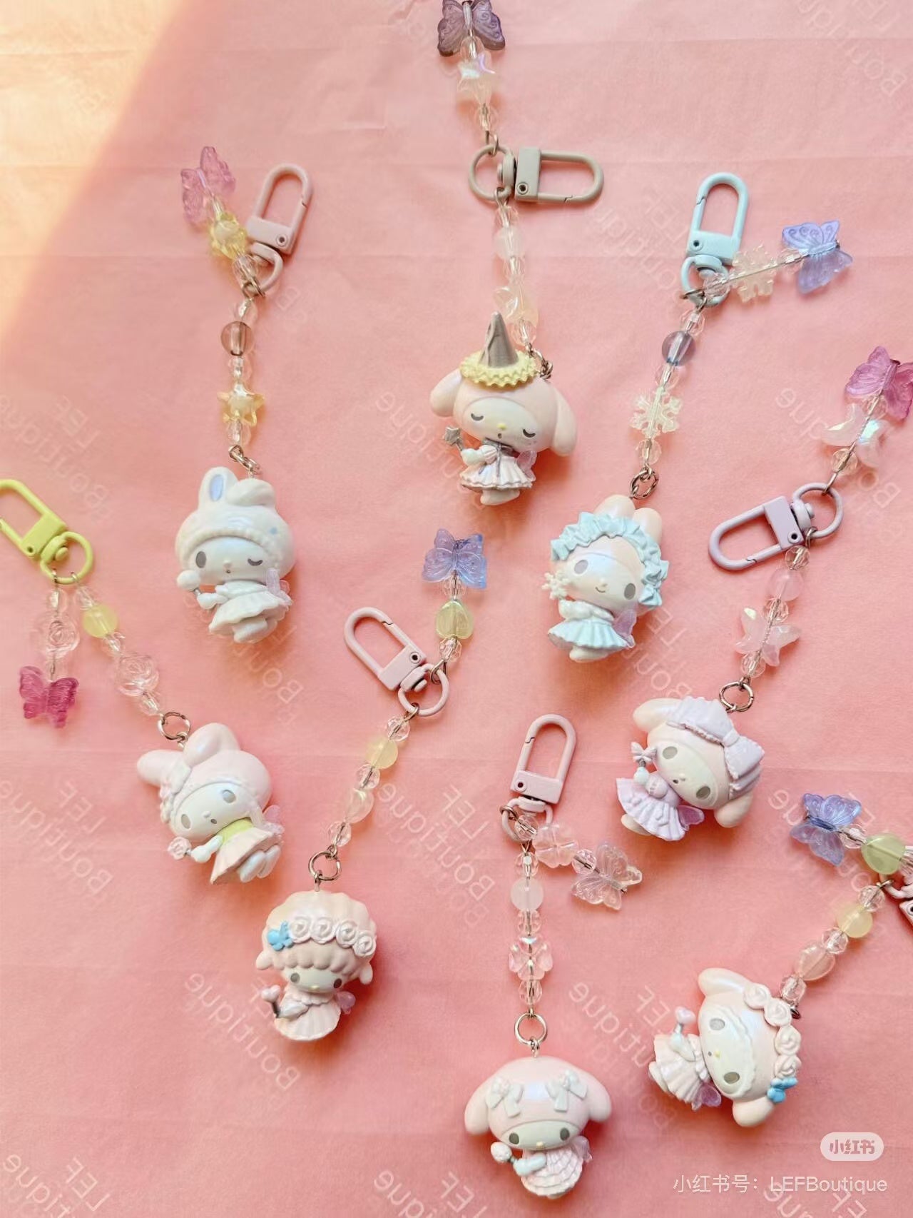 【limit 1/ entire series】Sanrio|My Melody 50th Anniversary keychain/ Phone Charm|W3.5 x D2 x H11 cm approx.