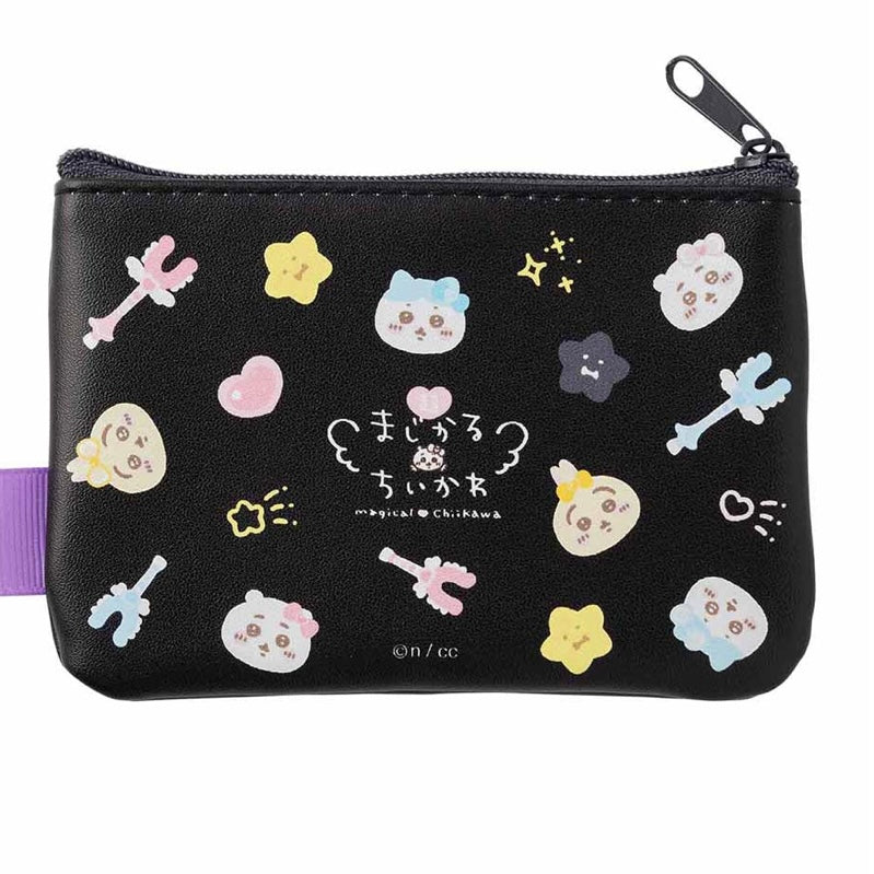Chiikawa 吉伊卡哇|超魔法少女/小魔仙系列正反不同图案零钱包/收纳包/2只组|各約H85×W125×D10mm