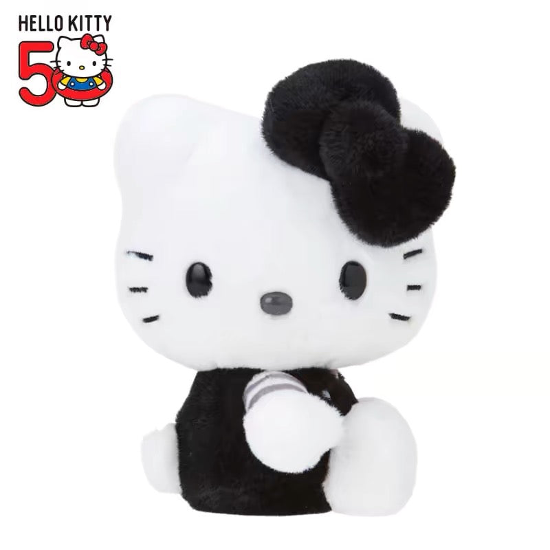 HelloKitty凯蒂猫|Sanrio Hello Kitty 50th Anniversary50周年限定缤纷24色colors毛绒玩偶/公仔 |约12.5 x 9.8 x 15 cm