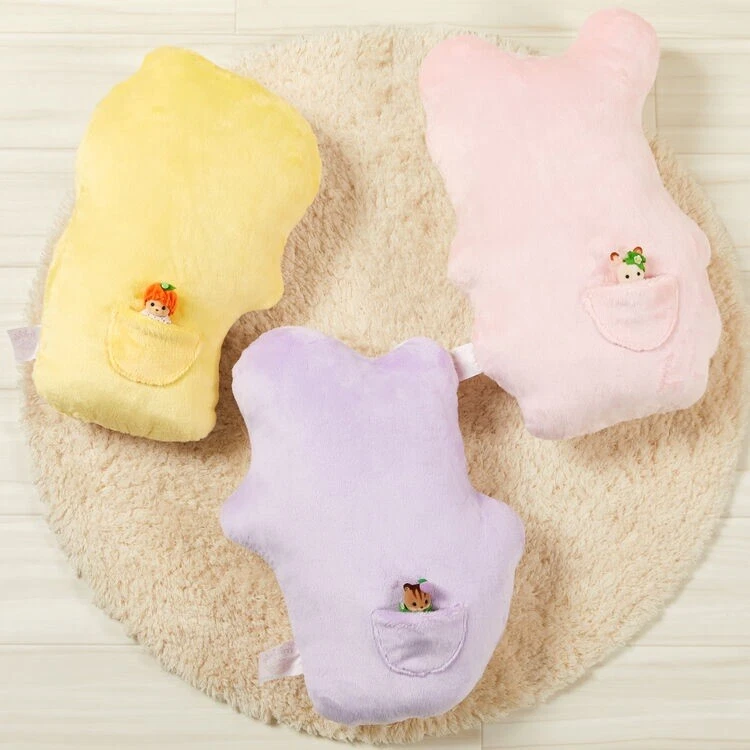 SylvanianFamilies|Baby Fruit Series Die-cut Cushion Grape Baby Chipmunk