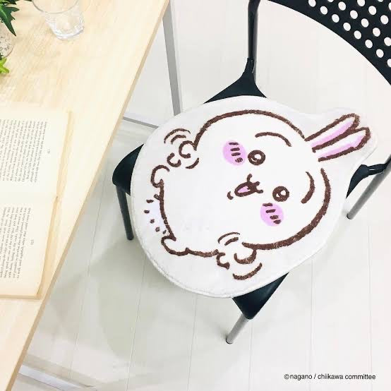 Chiikawa|毛茸茸防滑地毯/地垫/坐垫|約幅40×奥行42cm