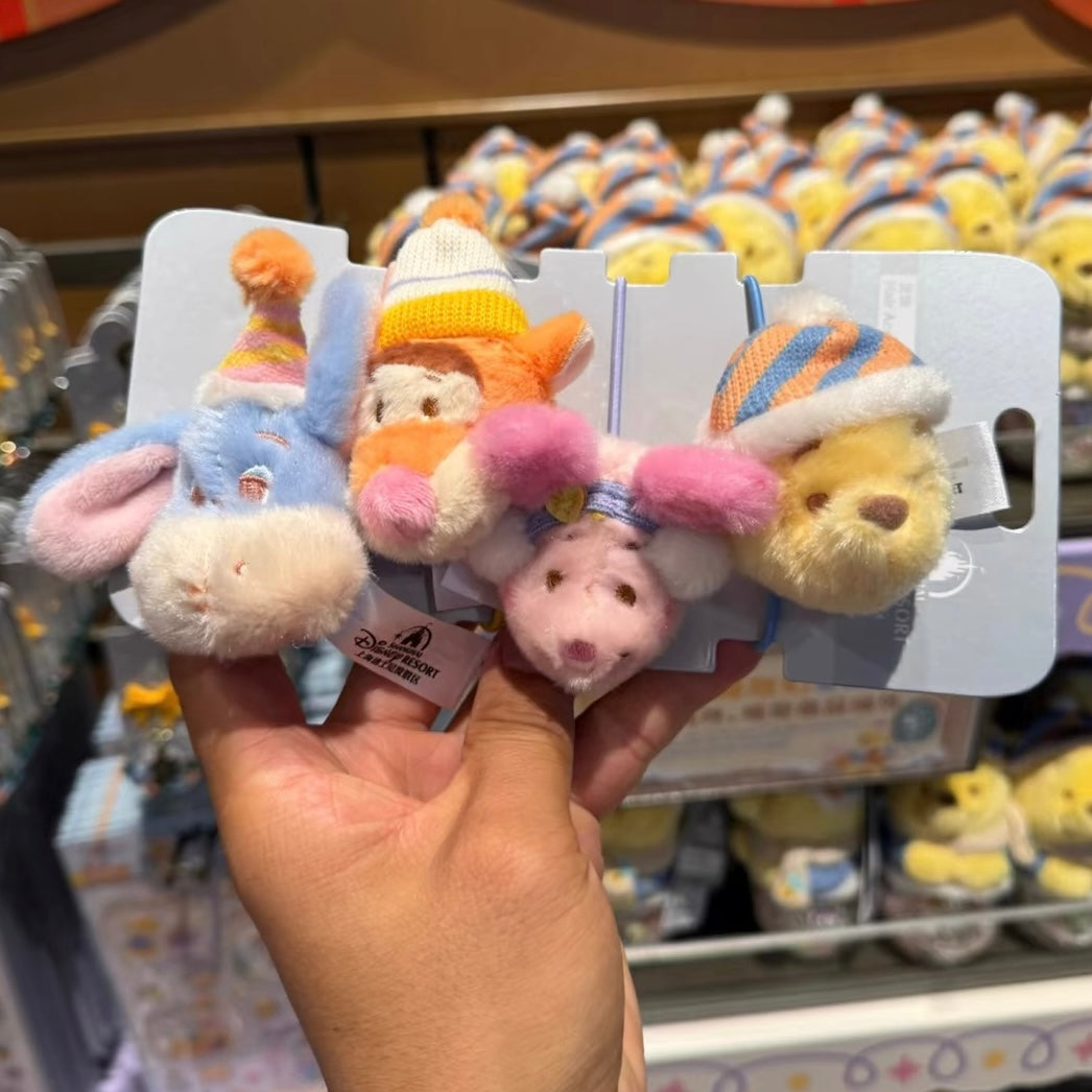 Disney SH|winnie the pooh冬日噗噗发圈4枚组