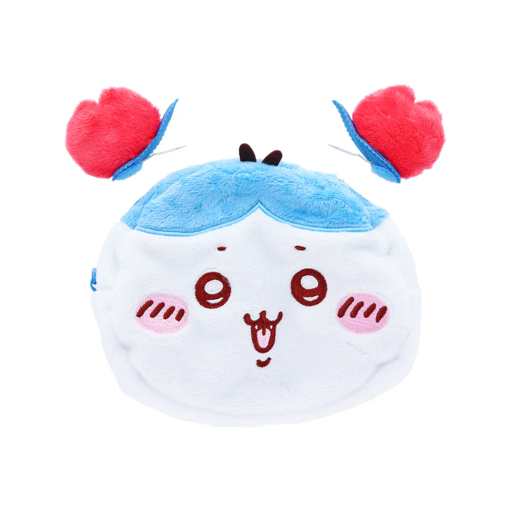 Chiikawa 吉伊卡哇|螃蟹头毛绒大脸收纳包/化妆包/螃蟹角可拆卸|约H180×W170×D60mm