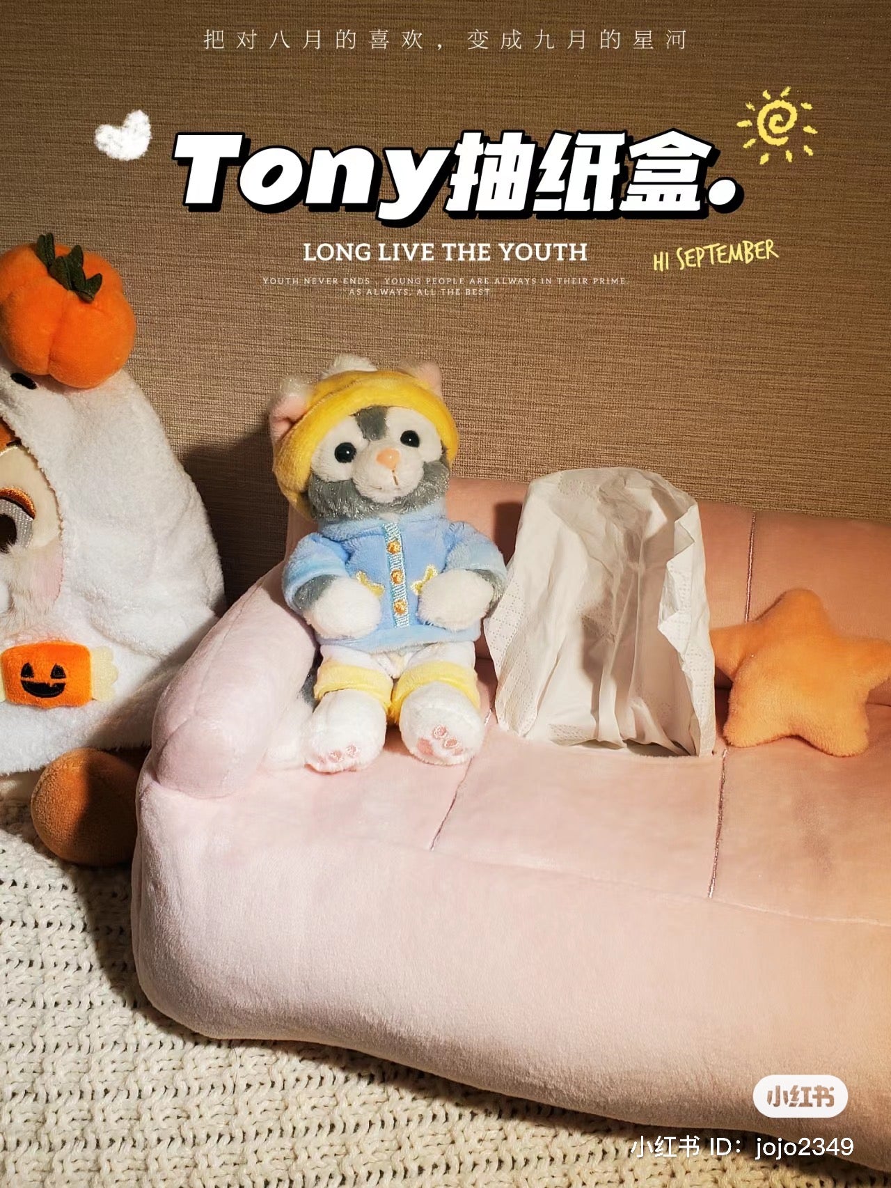 Disney SH|睡帽Tony纸巾盒套