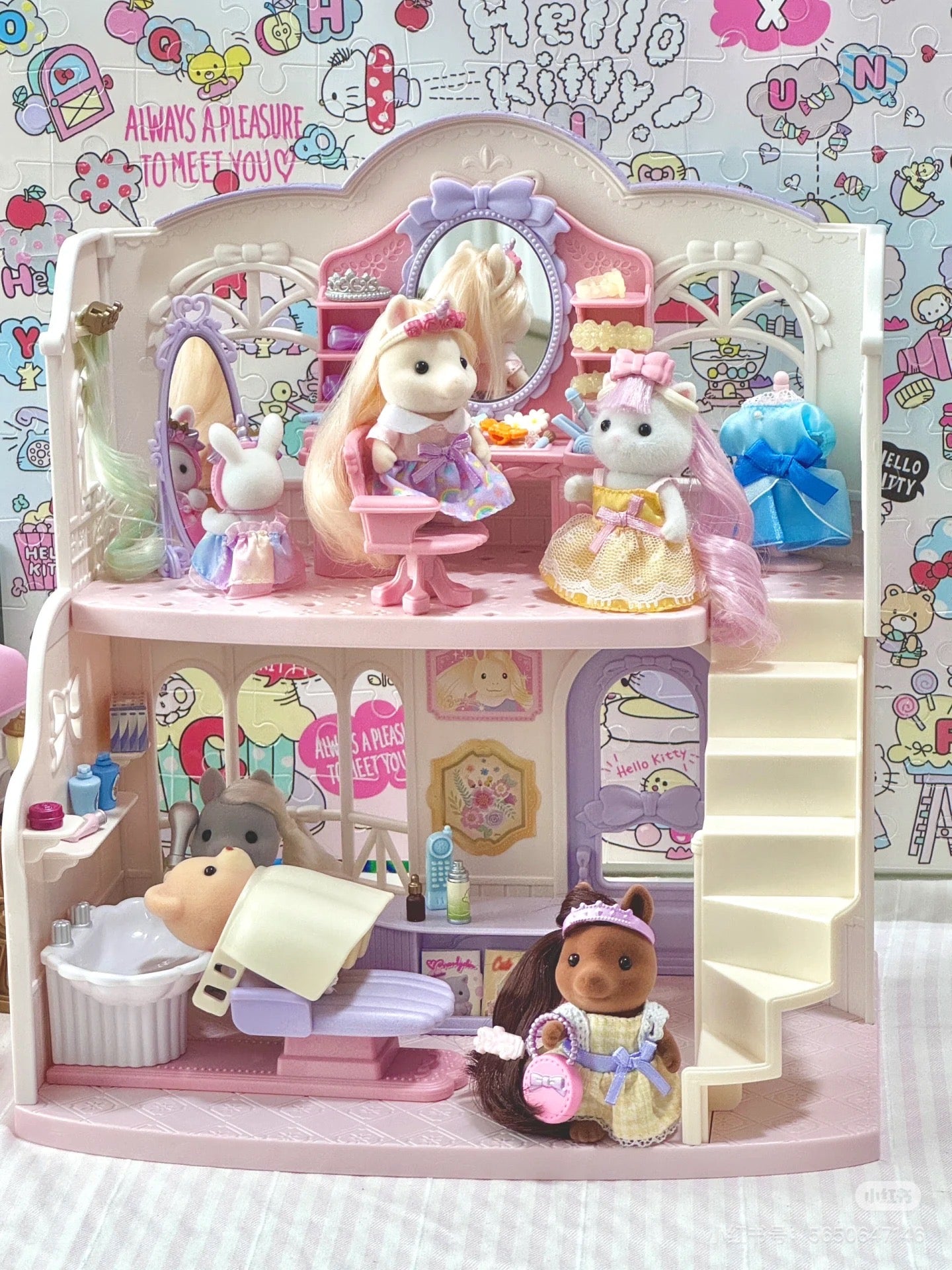 SylvanianFamilies森贝儿家族|Pony Friends Set 小马和朋友们美发套组/玩具/过家家5650