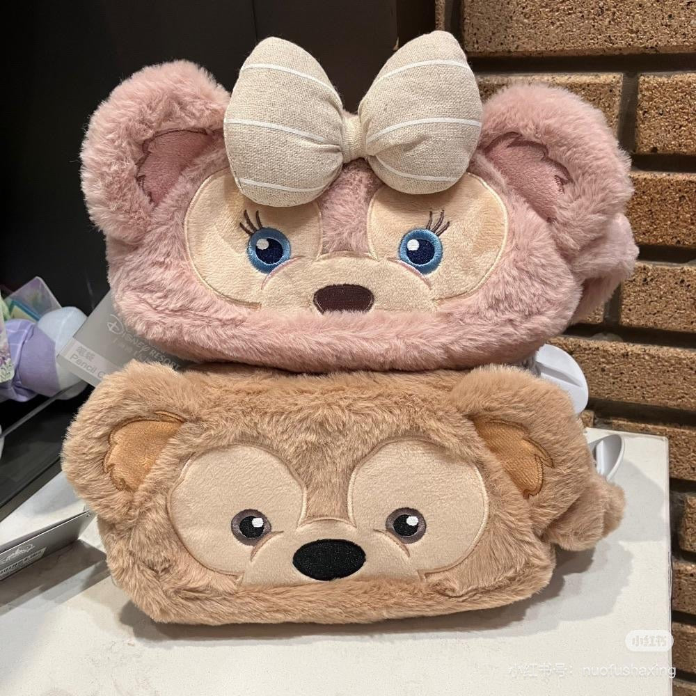 Disney SH|Duffy达菲/ShellieMay雪莉玫/玫玫大容量毛绒笔袋