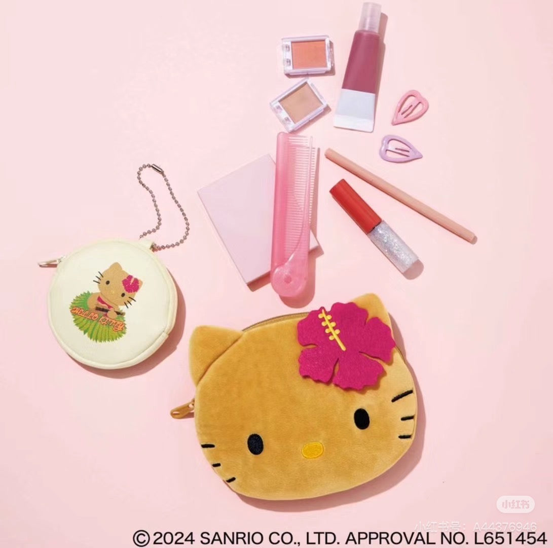 HelloKitty凯蒂猫|黑皮kitty杂志款化妆包?零钱包组