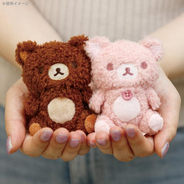 Rilakkuma轻松熊|花环茶会限定毛茸茸手玉公仔/玩偶|约80 x 70 x 40 mm