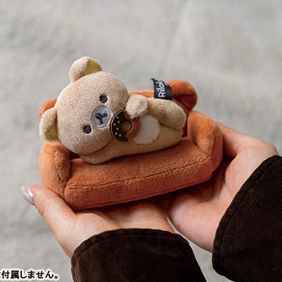 Rilakkuma轻松熊|cafe巧克力甜甜圈系列卧姿迷你公仔/可拆分成独立|约70×95×35mm