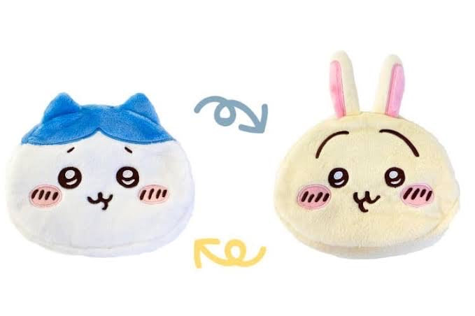 Chiikawa 吉伊卡哇|可爱双面双角色化妆包/整个翻出来又是一个角色