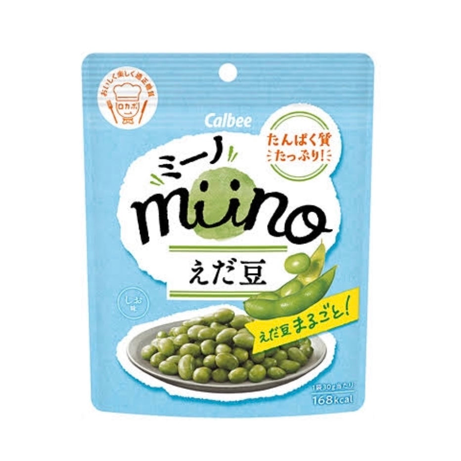 Calbee卡乐比|miino系列盐味脆脆毛豆|28g【24.01】