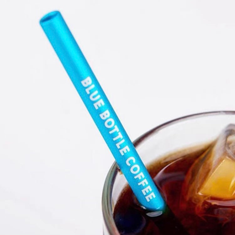 Blue bottle coffee|经典蓝环保不锈钢吸管/洗管刷套组|Φ6mm×W200mm